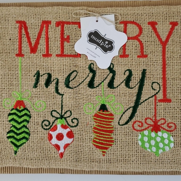 Mud Pie Holiday Pillow Wrap 15" x 15" - Picture 4 of 11